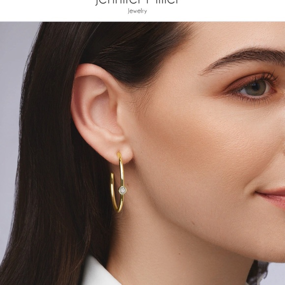 Jewelry - Jennifer Miller Gold Hoop Earrings